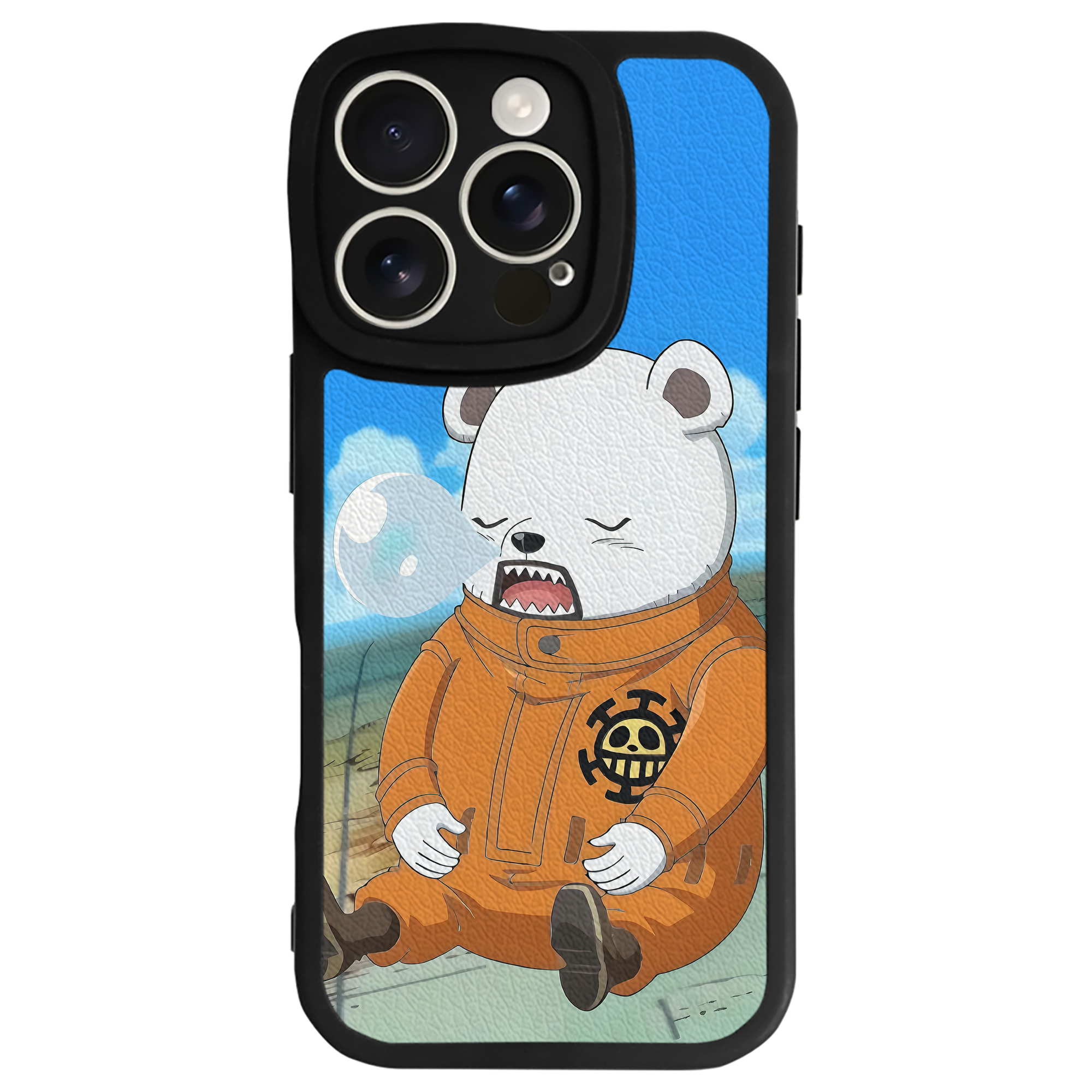（画像用） ワンピース ONE PIECE 【iPhone 16シリーズ対応】シリコンスマホケース（レザー調） 材質：シリコン